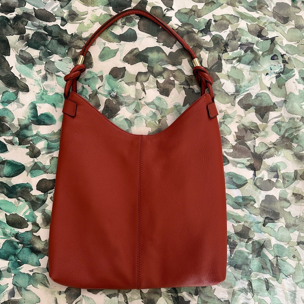 Vince Camuto Tania Leather Hobo - Salmon - Women's Bag